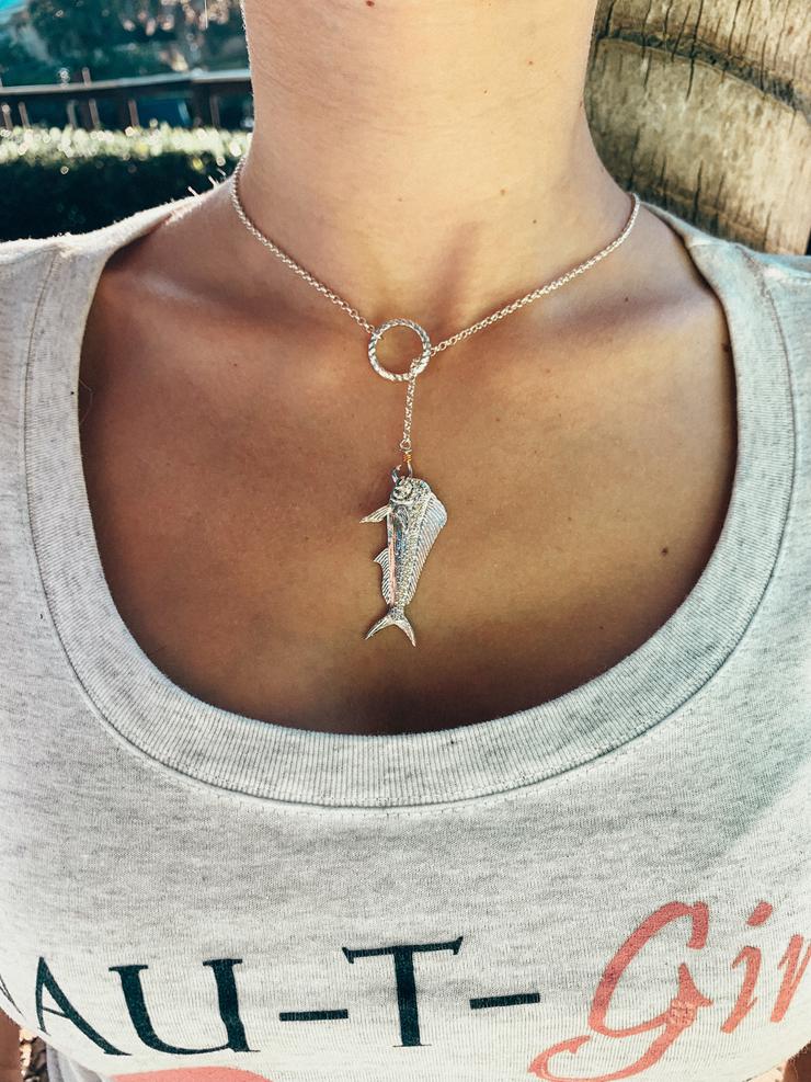 Mahi Lariat Necklace (19" to 21" adjust)