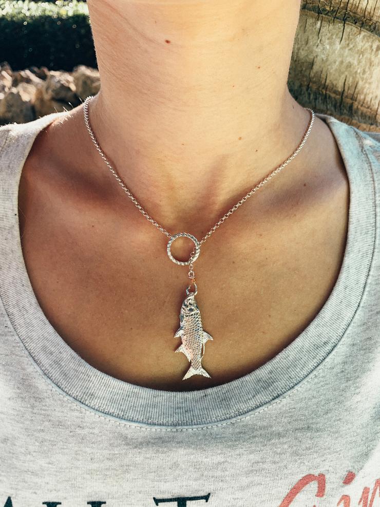 Tarpon Lariat Necklace (19" to 21" adjust)
