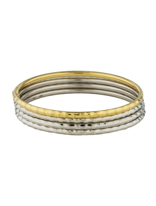 Martellato Hammered Bangle Set