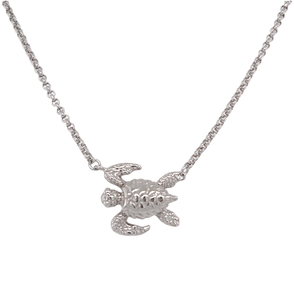 Sea Turtle Necklace Mini (18" adjustable)