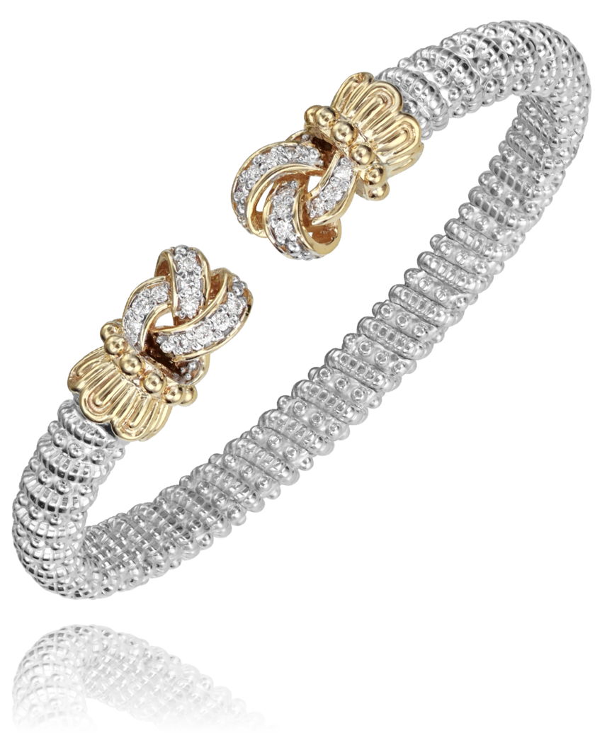 Ribbon Diamond Ends Bracelet