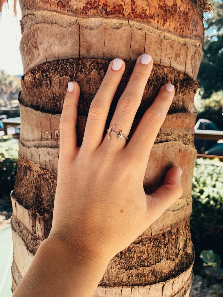 Anchor Sideways Ring (Special Order Size)