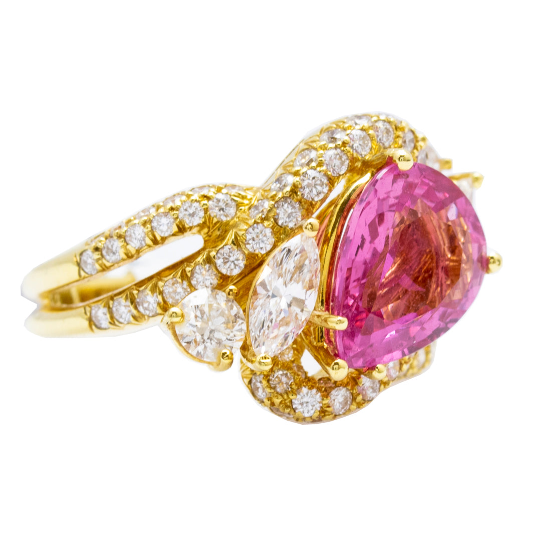 Dunay Pink Sapphire & Diamond Ring