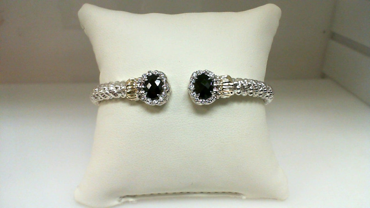 VAHAN Black Onyx & Diamond Cuff | 24100DBO04 — stock item photo