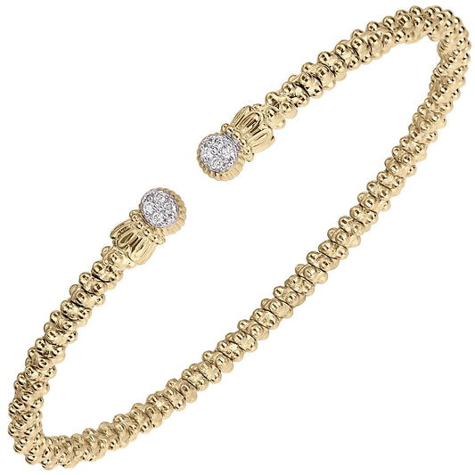 VAHAN Petite Diamond Cuff in 14K Gold | 23612GD02 — product view