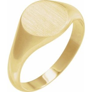 10K Yellow Gold 9.5 mm Signet Ring