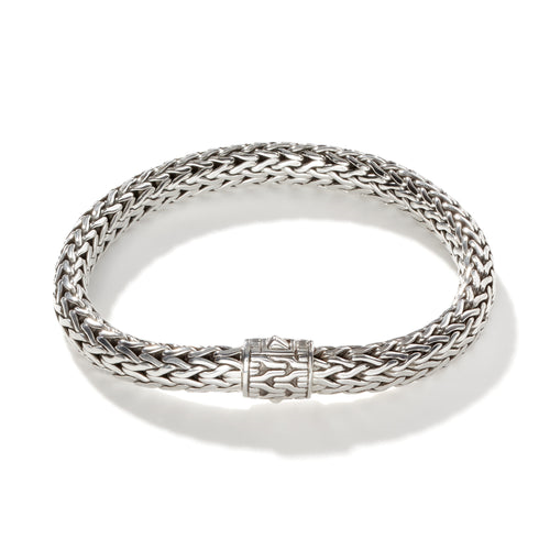Silver Classic Chain Collection 7.5 Mm Bracelet , Size Large — full stock item view
