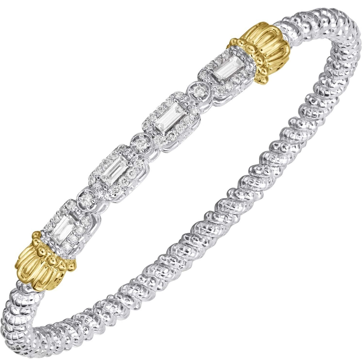 VAHAN Diamond Baguette Bangle | 23732D03 — product view