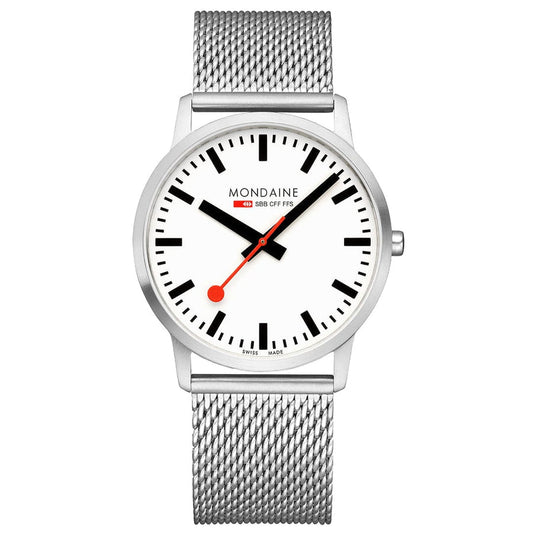 SIMPLY ELEGANT - ULTRA FLAT STAINLESS STEEL - MESH BRACELET - 41mm