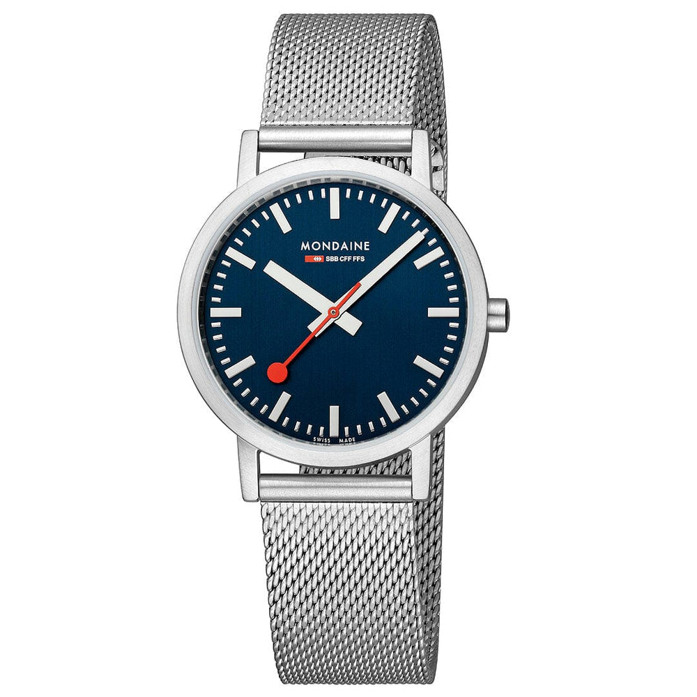 CLASSIC STEEL - DEEP OCEAN BLUE DIAL - STAINLESS STEEL MESH - 40 MM