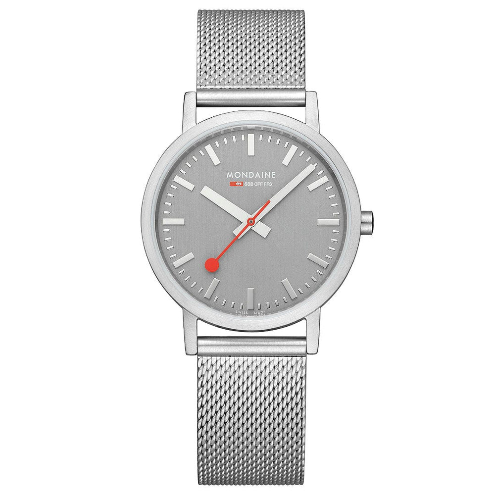 CLASSIC STEEL - GOOD GRAY DIAL - STAINLESS STEEL MESH - 36 MM