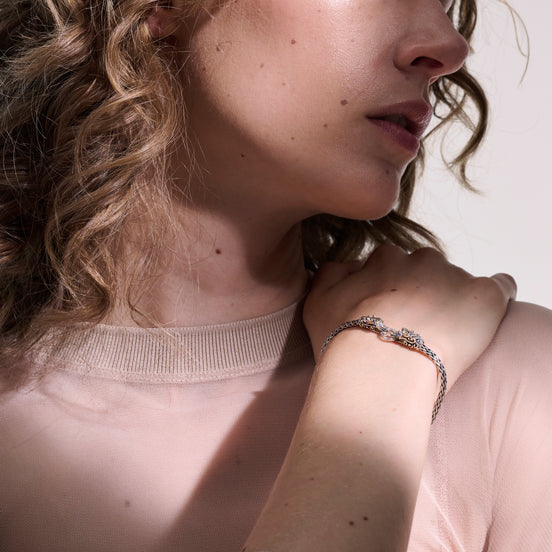 Naga Bracelet, Sterling Silver, 3.5MM