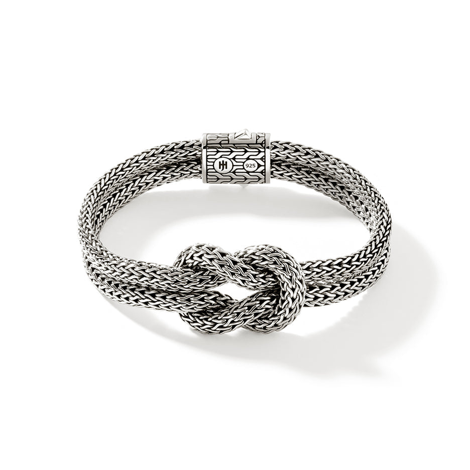 Love Knot Bracelet, Sterling Silver, 10MM