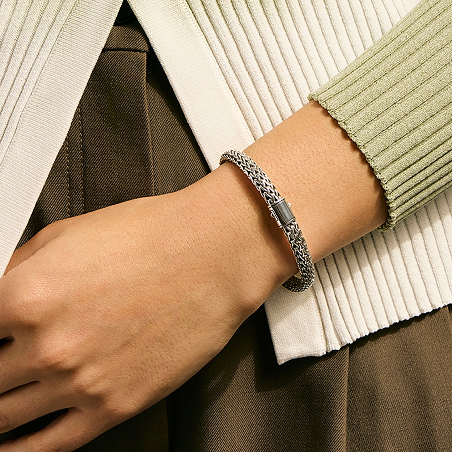 John Hardy Icon Silver 6.5MM Small Bracelet