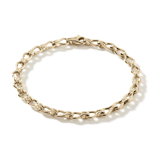 John Hardy Surf 14K Yellow Gold 5 X 10MM Link