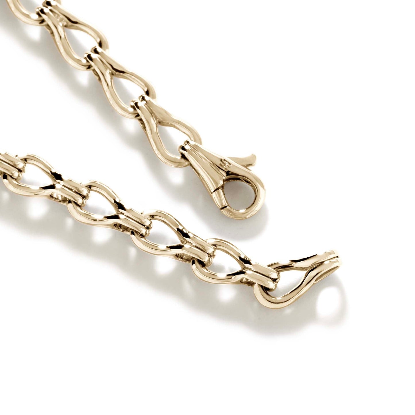 John Hardy Surf 14K Yellow Gold 5 X 10MM Link