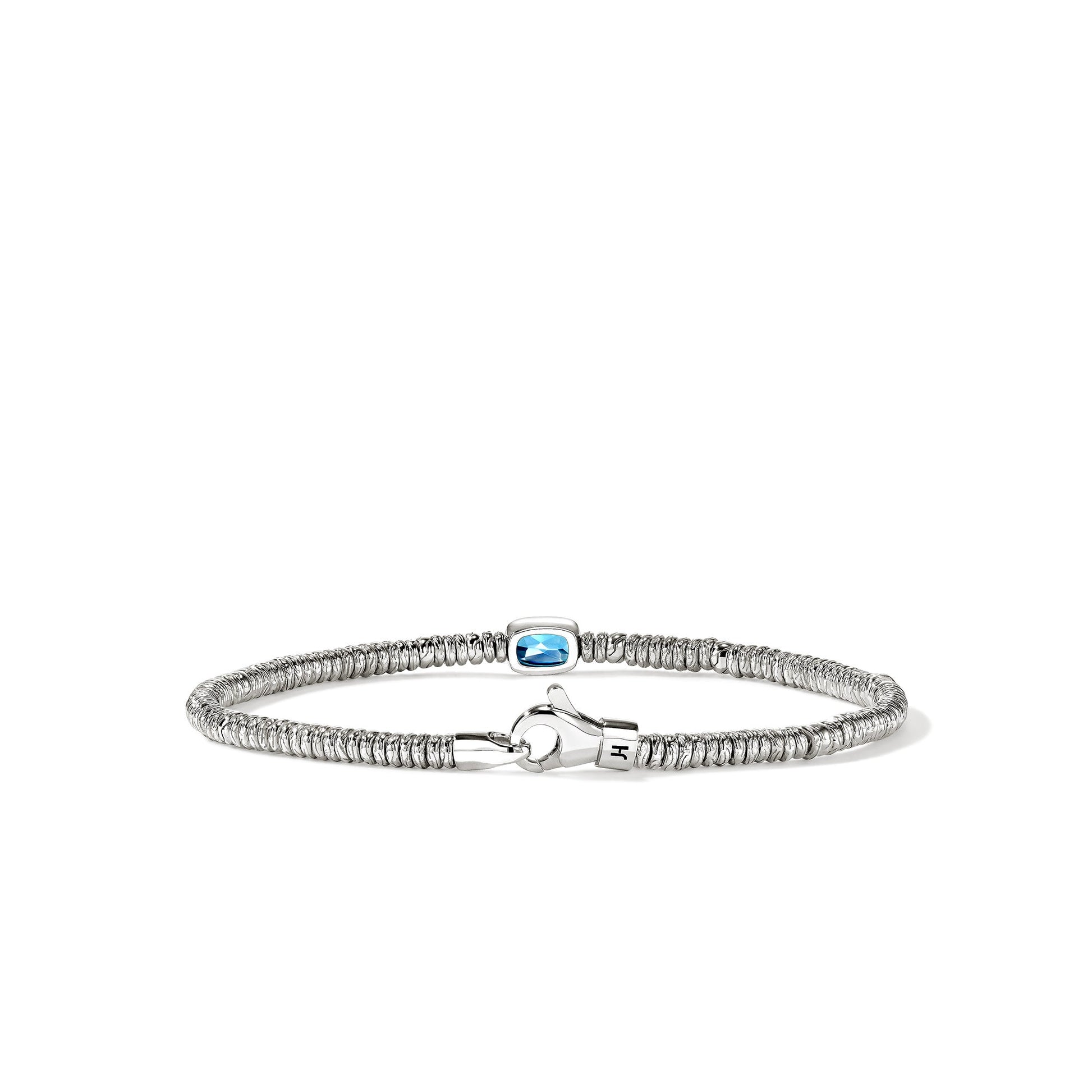 Heishi Gem Bracelet, Sterling Silver, Swiss Blue Topaz, 2.5MM official John Hardy product image 3