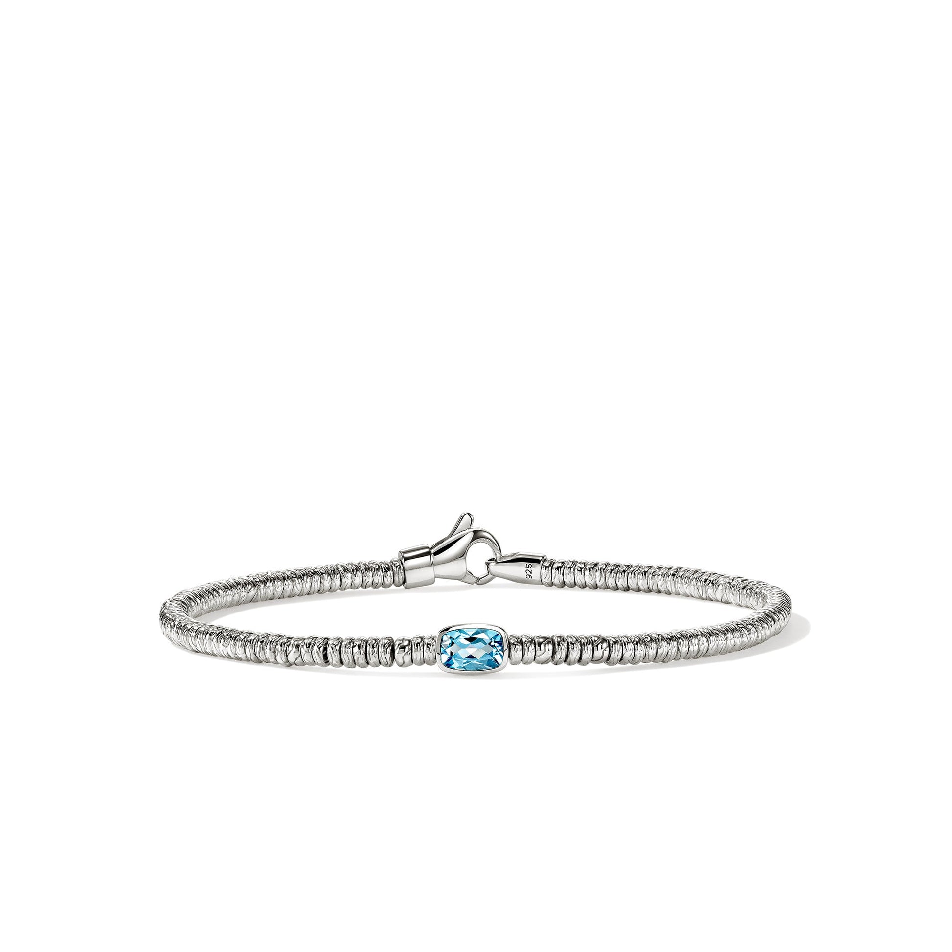Heishi Gem Bracelet, Sterling Silver, Swiss Blue Topaz, 2.5MM official John Hardy product image 1