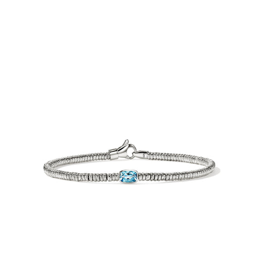 Heishi Gem Bracelet, Sterling Silver, Swiss Blue Topaz, 2.5MM official John Hardy product image 1