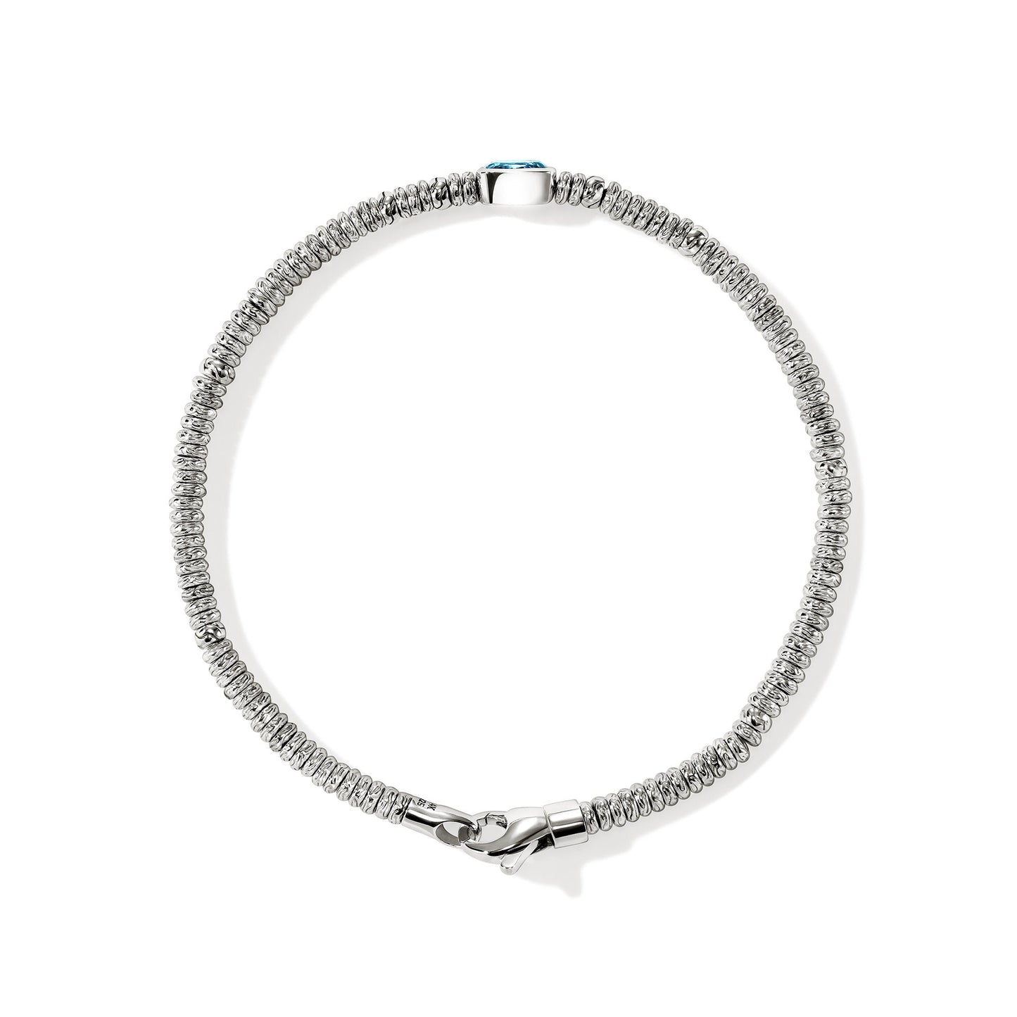 Heishi Gem Bracelet, Sterling Silver, Swiss Blue Topaz, 2.5MM official John Hardy product image 4