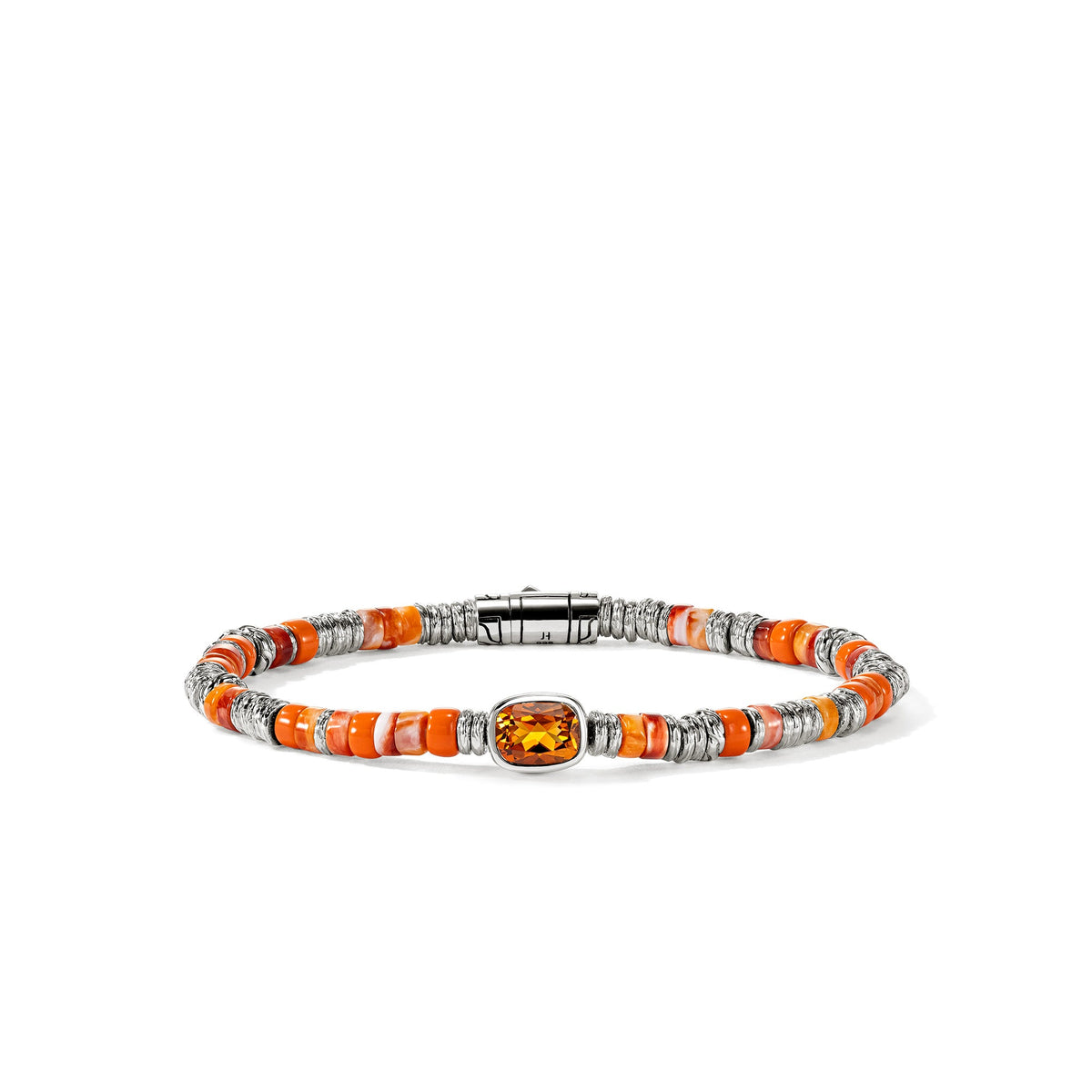 John Hardy Heishi Citrine & Spiny Oyster Shell Bracelet — official John Hardy product photograph