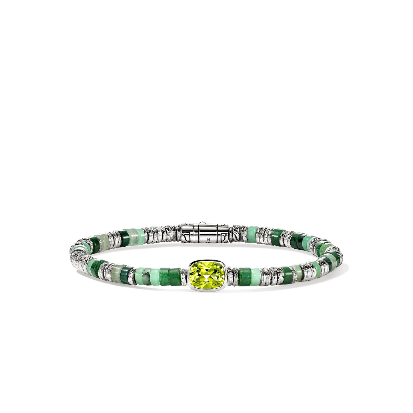 Heishi Gem Bracelet, Sterling Silver, Peridot, 4MM official John Hardy product image 1