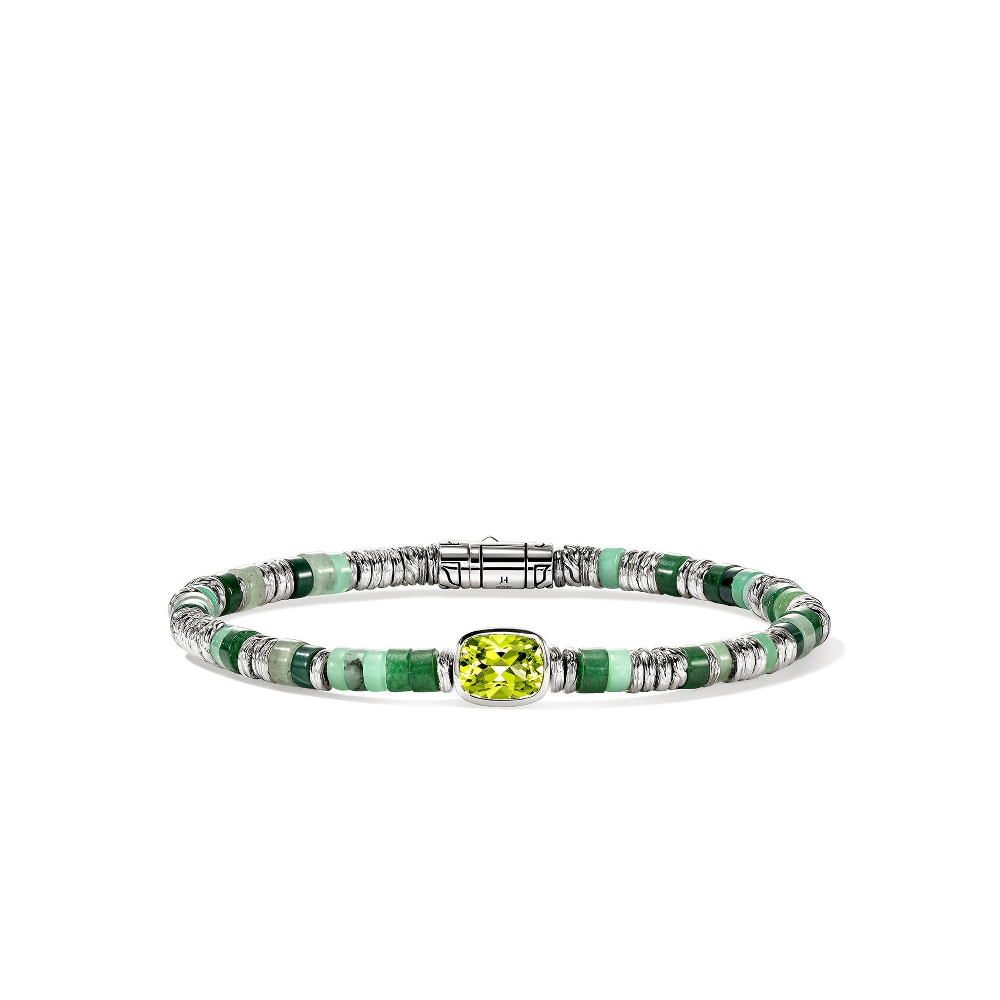 Heishi Gem Bracelet, Sterling Silver, Peridot, 4MM official John Hardy product image 1