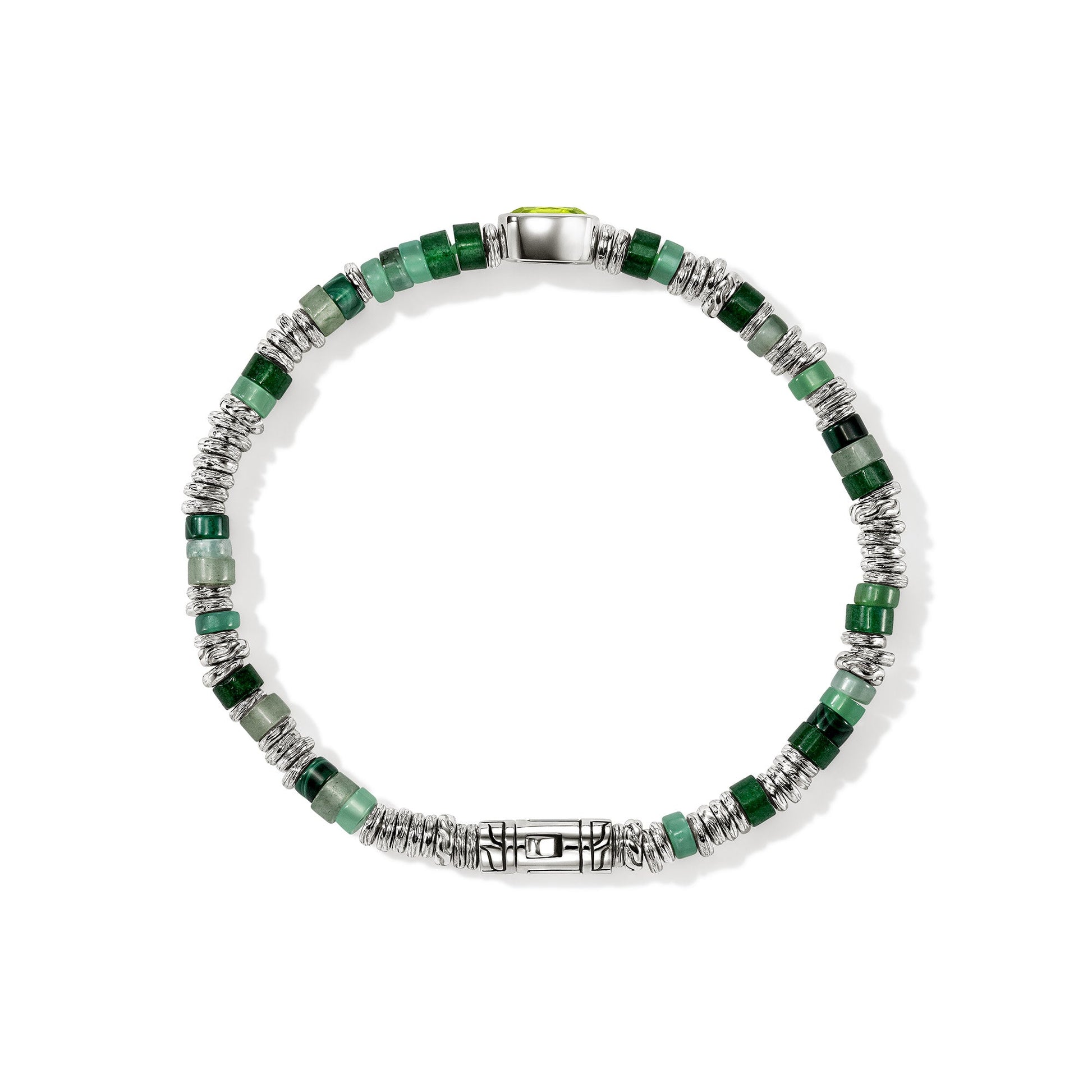 Heishi Gem Bracelet, Sterling Silver, Peridot, 4MM official John Hardy product image 4