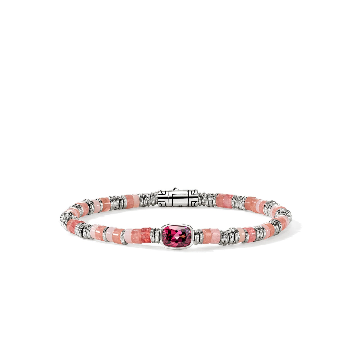 Heishi Gem Bracelet, Sterling Silver, Rhodolite, 4MM official John Hardy product image 1