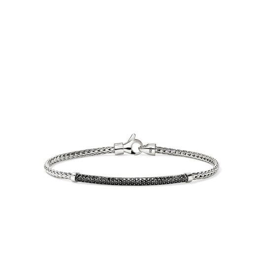 JH Essential Pavé Bracelet, Sterling Silver, Gemstones, 2.5MM