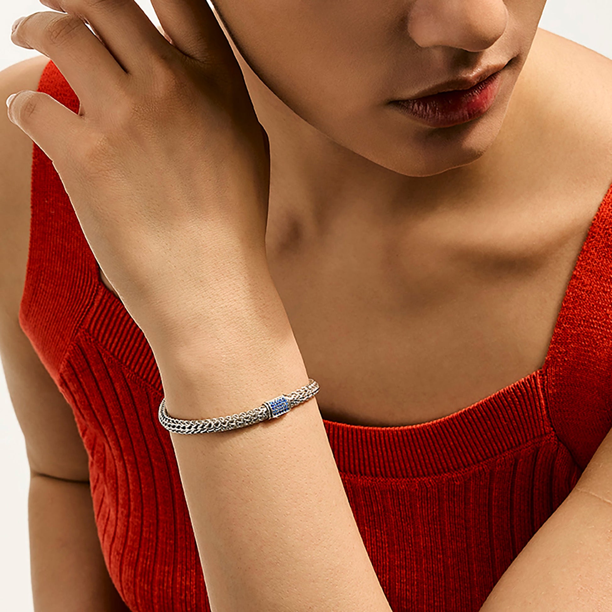 Icon Bracelet, Sterling Silver, Gemstones, 5MM official John Hardy product image 6