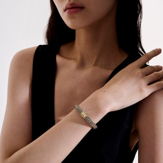 Icon Bracelet, Gold, Sterling Silver, 8MM