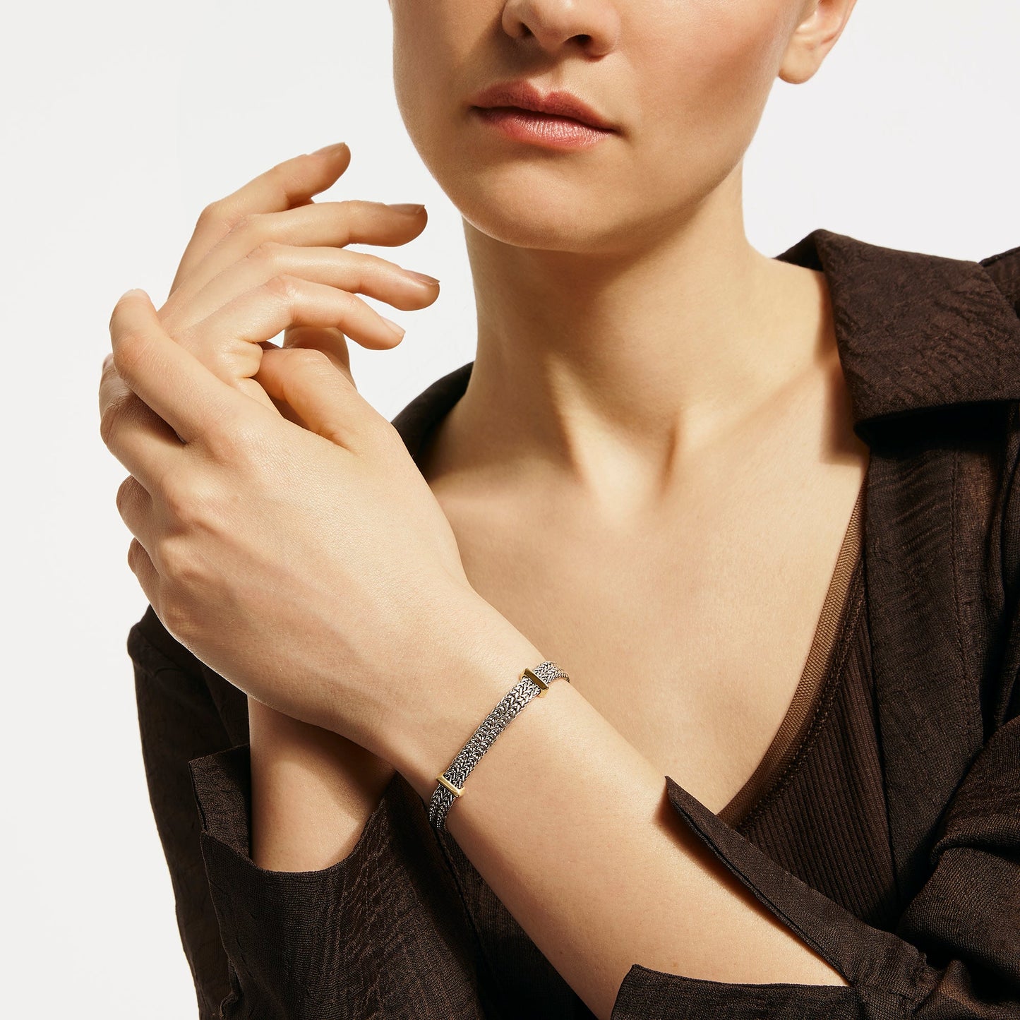 John Hardy Icon Link 14K Yellow Gold And Silver 6MM