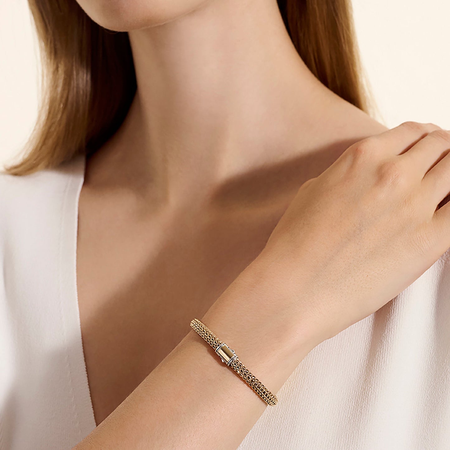 Icon Bracelet, Reversible, Gold, Sterling Silver, 5MM official John Hardy product image 6