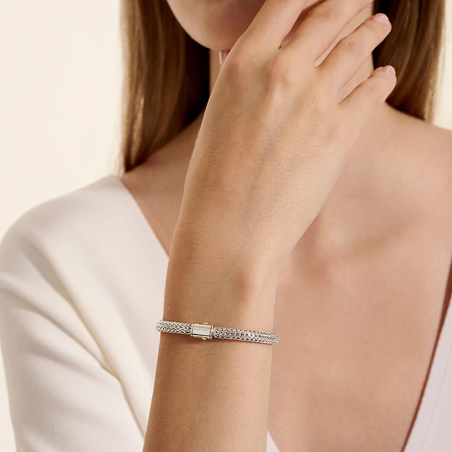 Icon Bracelet, Reversible, Gold, Sterling Silver, 5MM official John Hardy product image 7