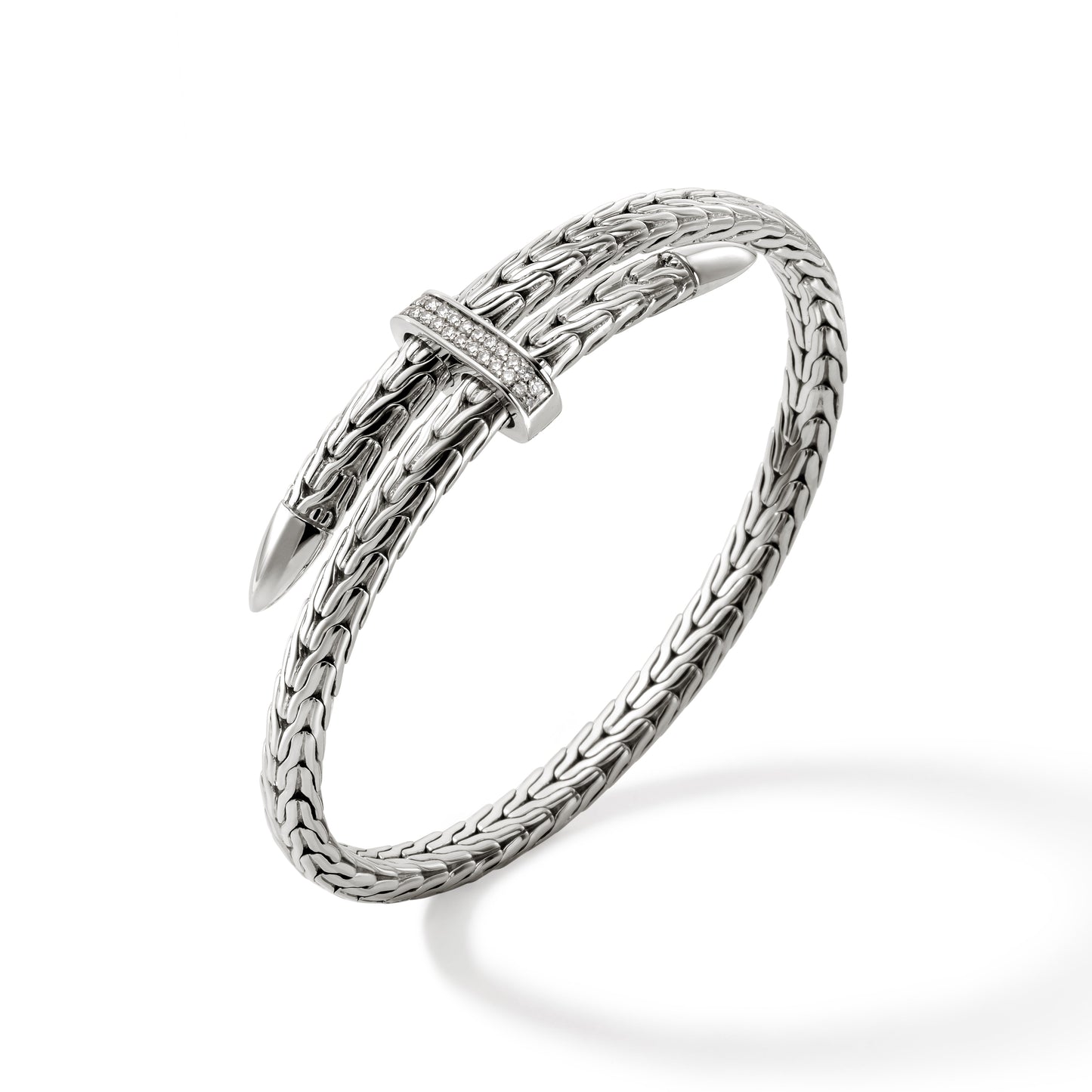 John Hardy Spear Silver 5.5MM Flex Bracelet