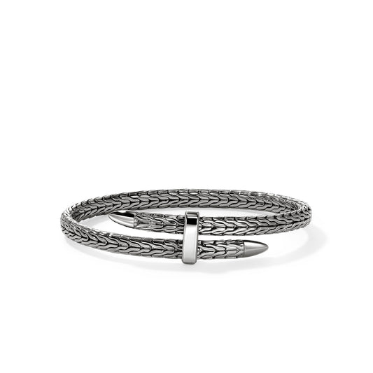 Spear 5.5 Mm Flex Bracelet , Black Rhodium Size Medium