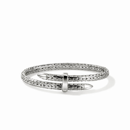 Spear 5.5 Mm Silver Bracelet , Size Small