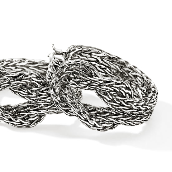 Love Knot Hoop Earring, Sterling Silver, 20MM