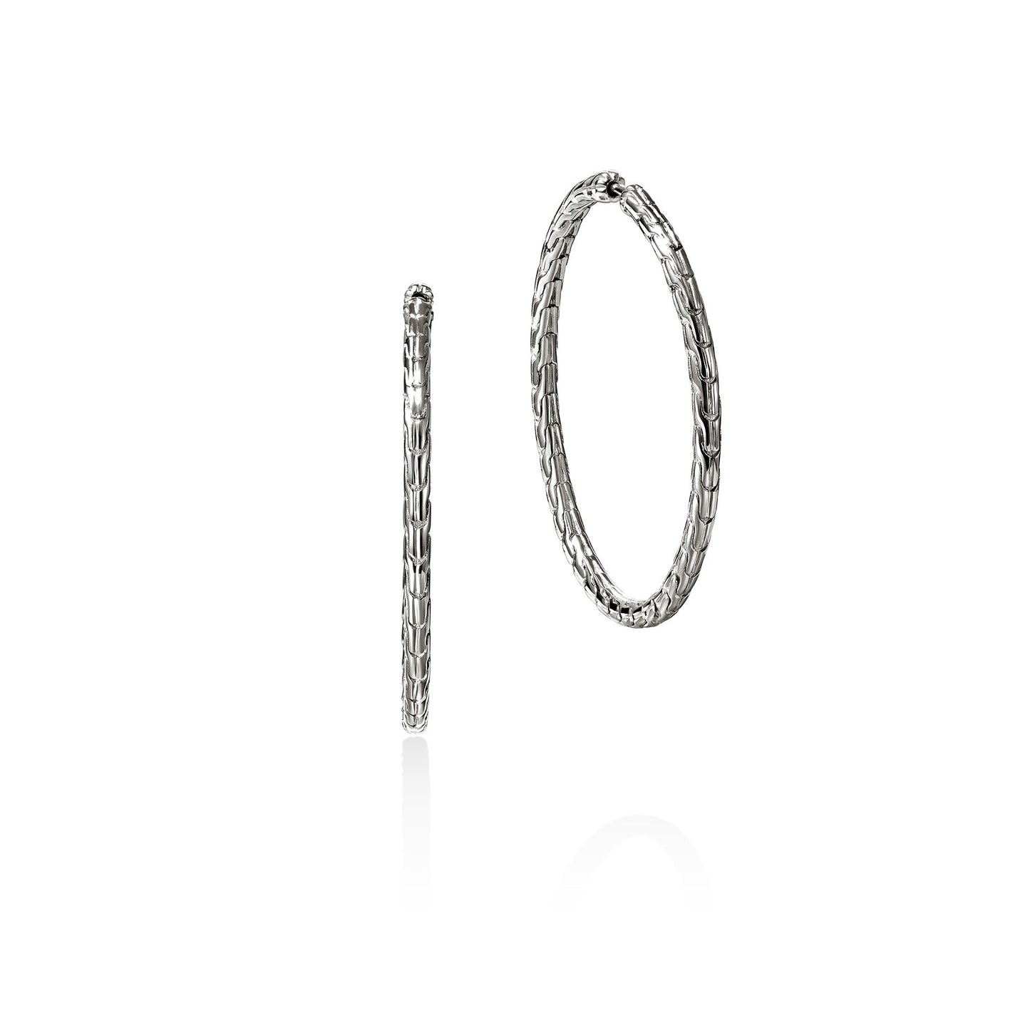 Essentials Silver Large 39 Mm Hoop Earrings