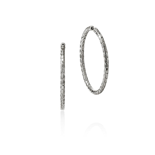 Essentials Silver Large 39 Mm Hoop Earrings