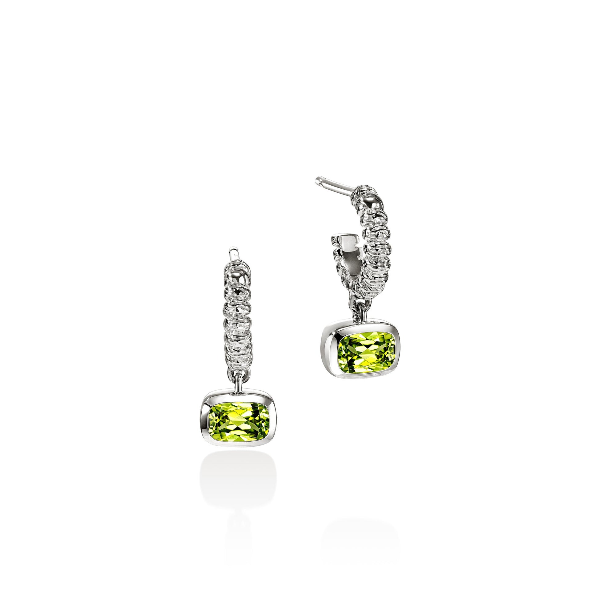 Heishi Gem Earrings, Sterling Silver, Peridot official John Hardy product image 1