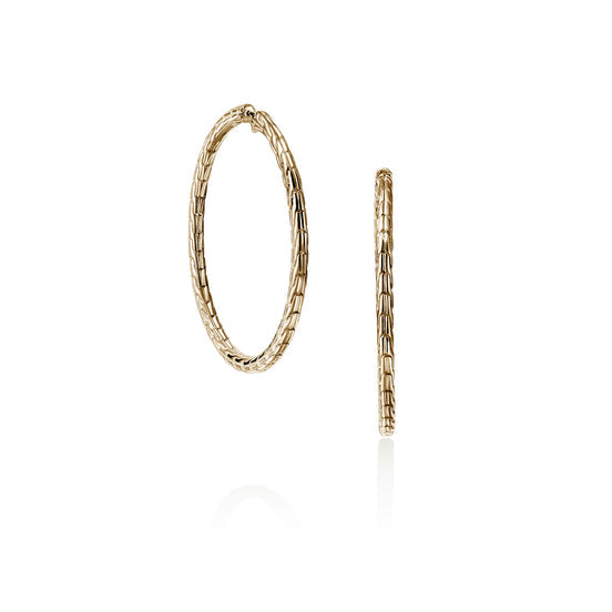 JH Essential Flex Hoop Earrings, 14KY Gold, 39MM