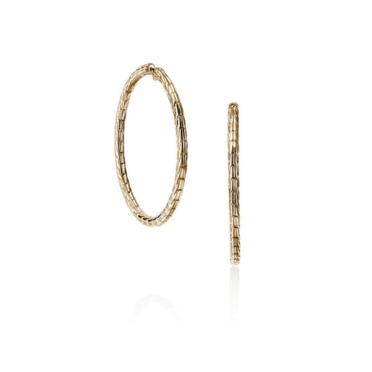 JH Essential Flex Hoop Earrings, 14KY Gold, 39MM