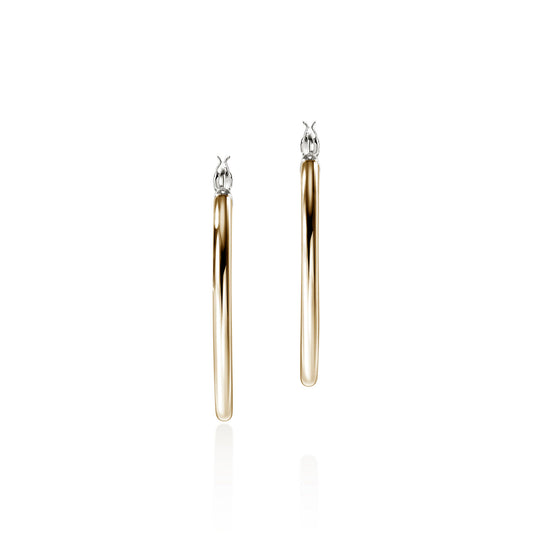 JH Essential Hoop Earring, Gold, Sterling Silver, 30MM