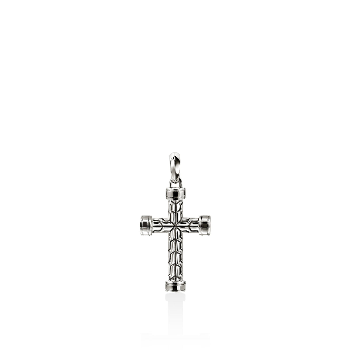 John Hardy Essentials Spiritual Silver Cross Pendant — official John Hardy product photograph
