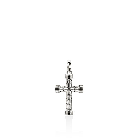 John Hardy Essentials Spiritual Silver Cross Pendant — official John Hardy product photograph