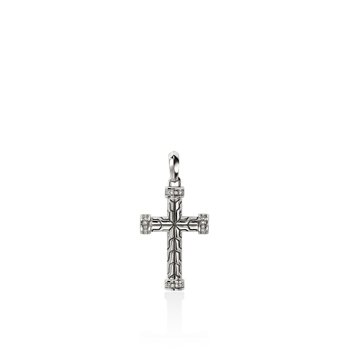 John Hardy Essentials Spiritual Diamond Cross Pendant — official John Hardy product photograph