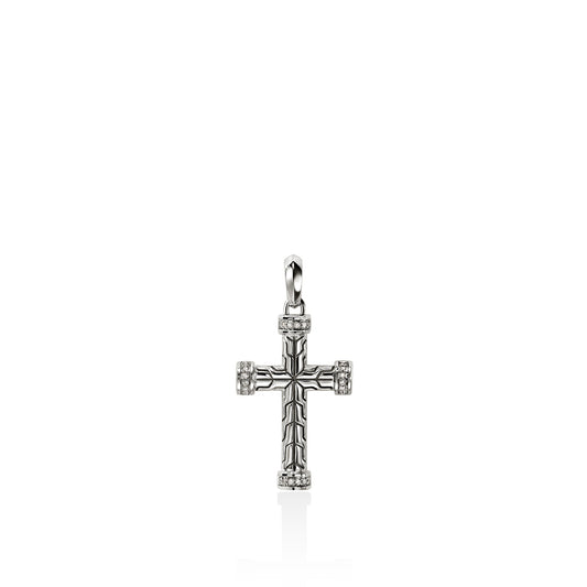 John Hardy Essentials Spiritual Diamond Cross Pendant — official John Hardy product photograph