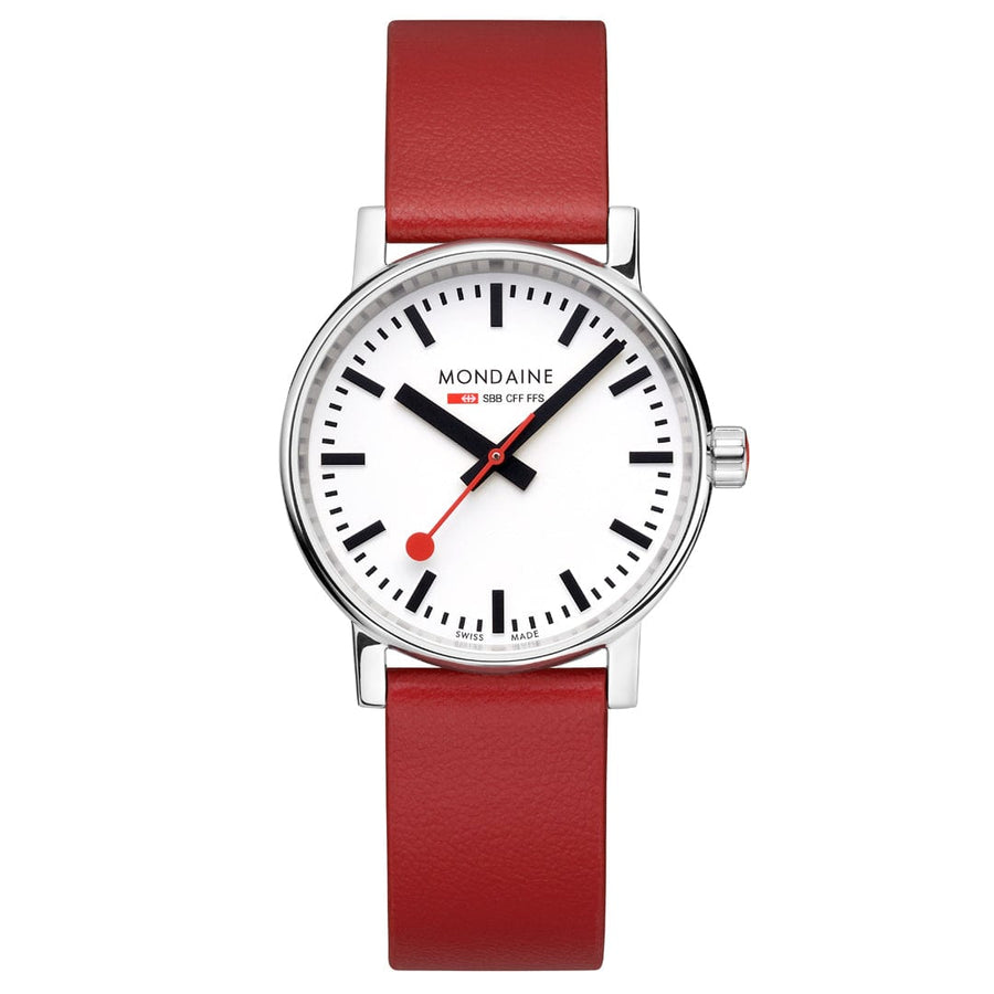 EVO2 RED VEGAN GRAPE LEATHER STRAP - 35mm